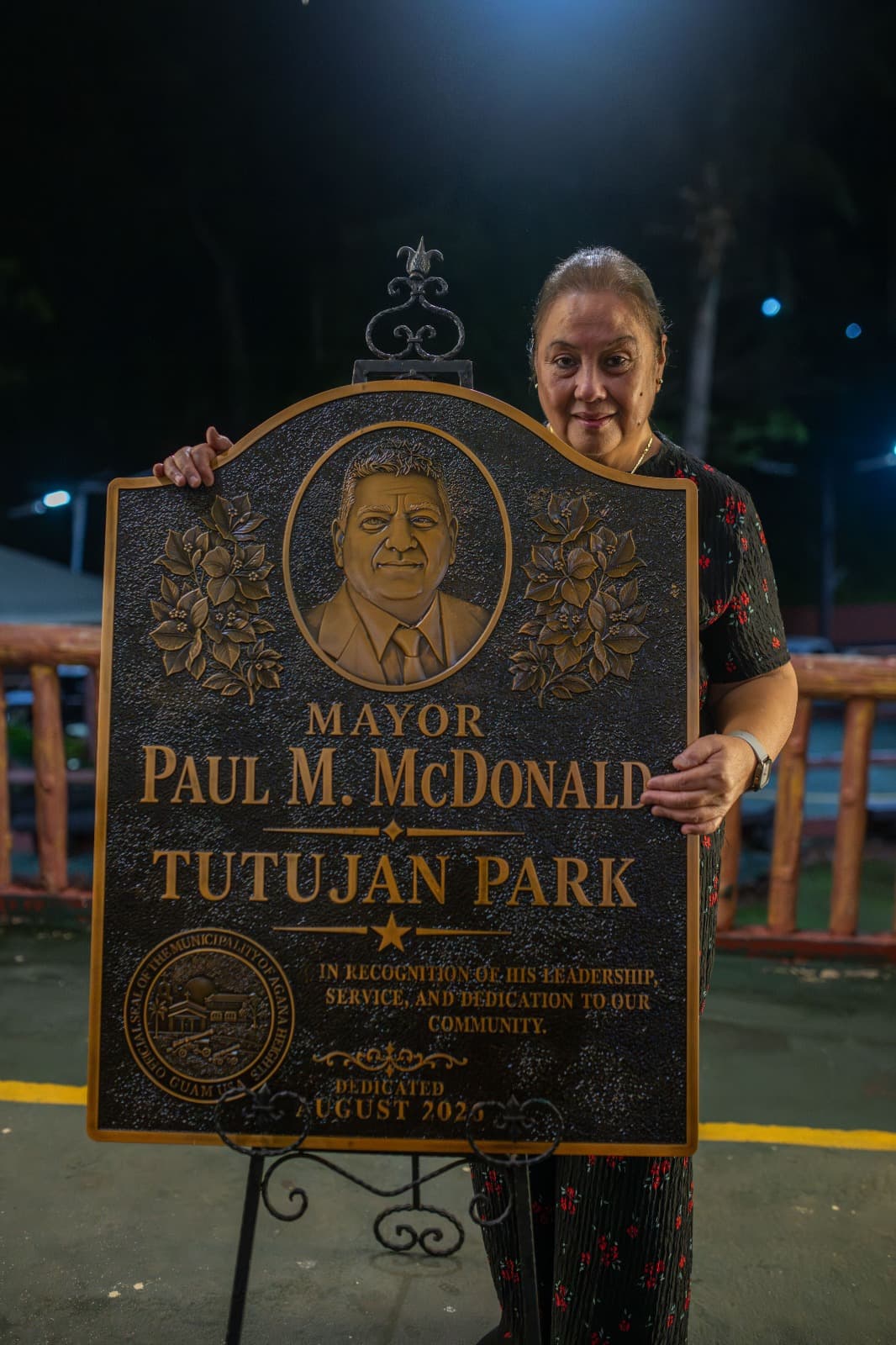 Tutujan Park dedication cermony