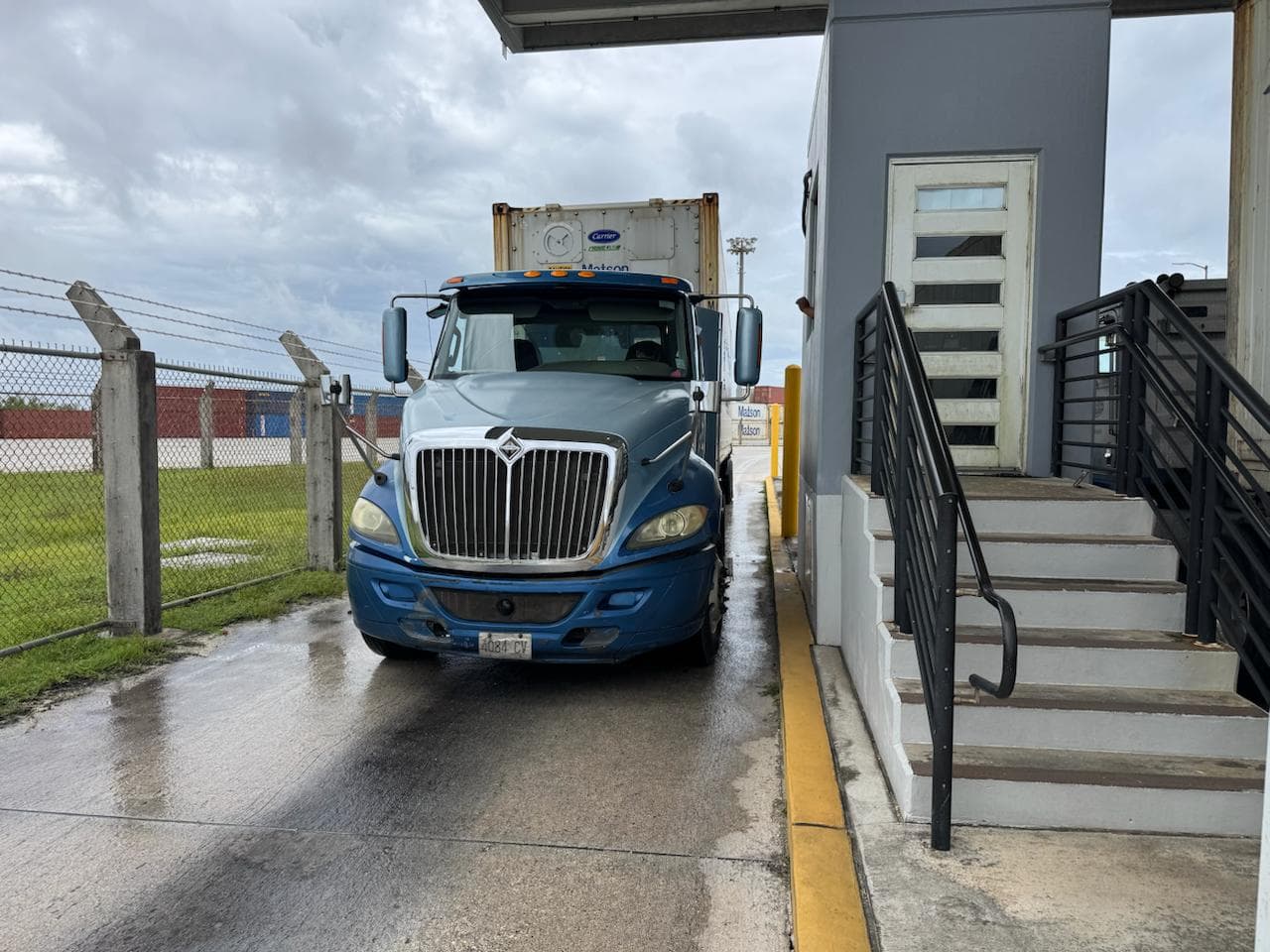 CARGO: A trucker departs the Port Authority of Guam with cargo on Wednesday, October 7, 2026, moving goods from the docks into the island community. Caption courtesy of Port Authority of Guam.
