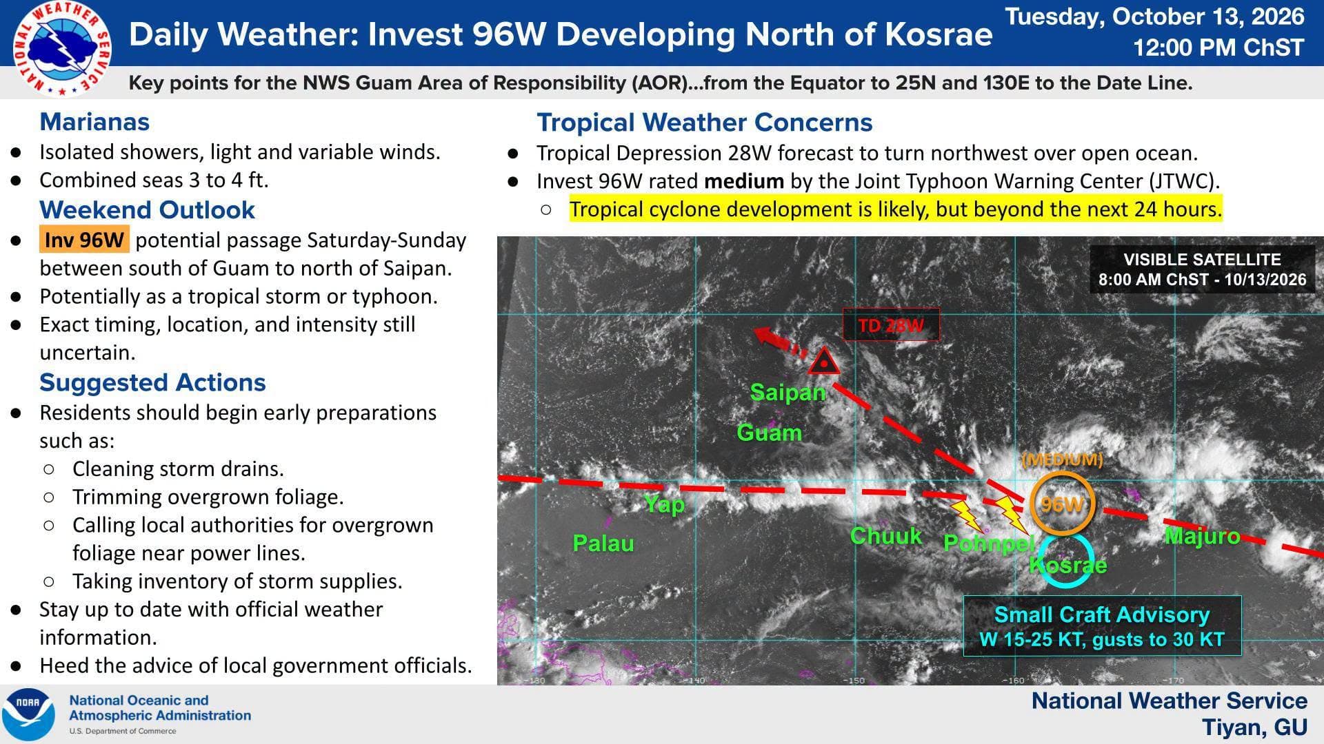 Invest 96W, Oct. 13