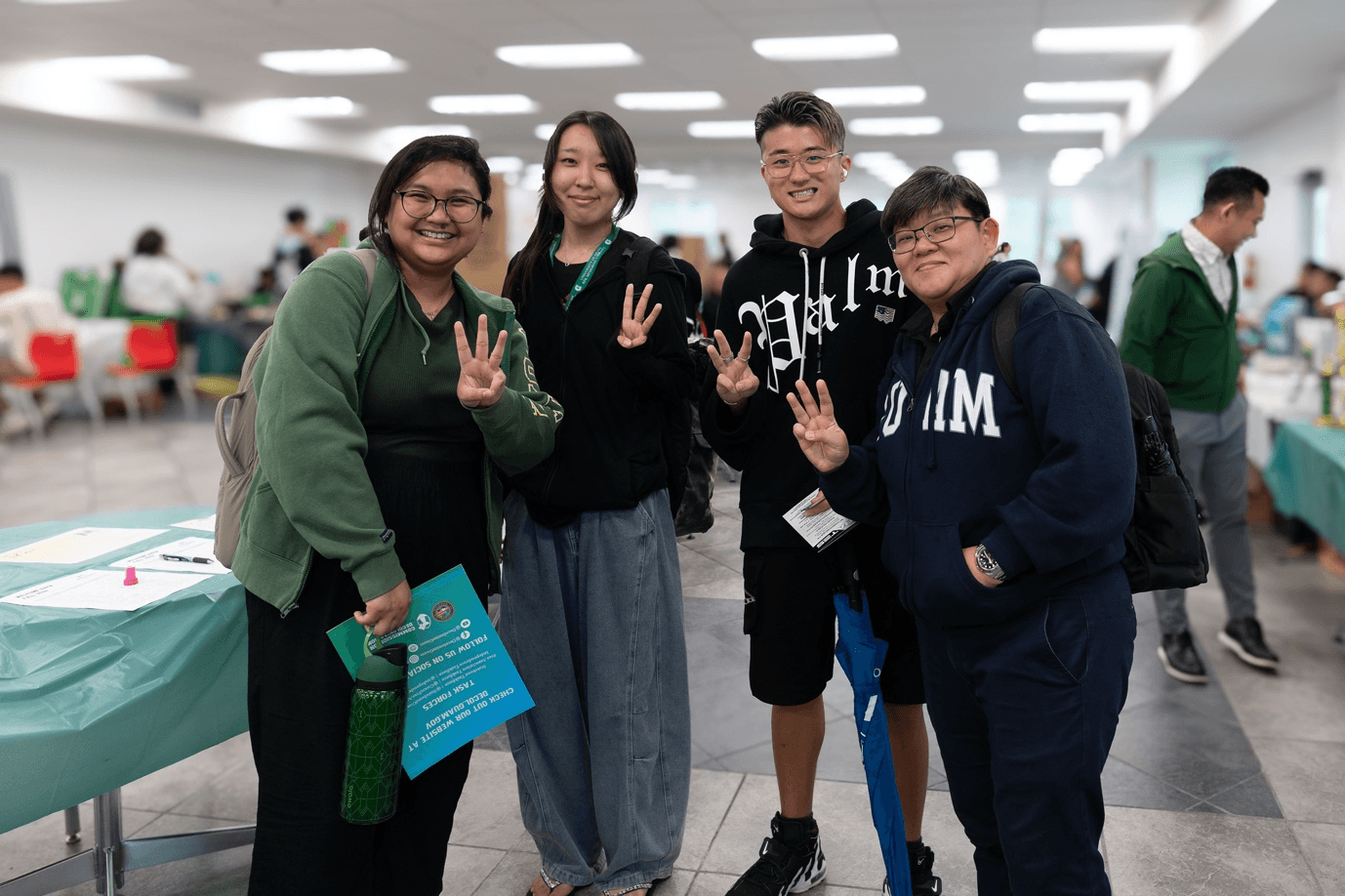UOG-Fall-Enrollment-2026.jpg - University of Guam students gather during a campus event at the Dr. Lucio C. Tan Student Success Center. UOG welcomed 2,942 students for the Fanuchånan (Fall) 2026 semester, reflecting continued demand for academic programs and career pathways that prepare students for opportunities in Guam and across the region.