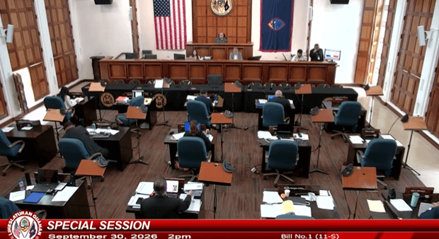 RECESS: Guam Legislature recesses 11th Special Session on Bill 1 (11-S) to Oct. 5.