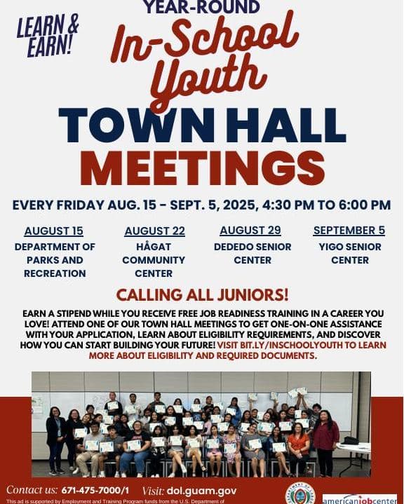 Labor Department sets town halls on year-round youth jobs program