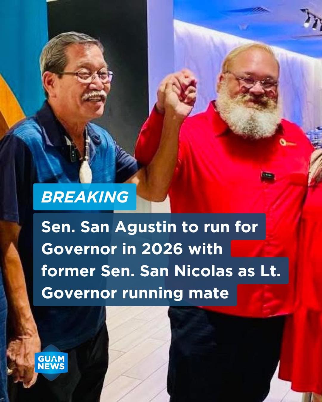 Dwayne San Nicolas joins San Agustin as running mate