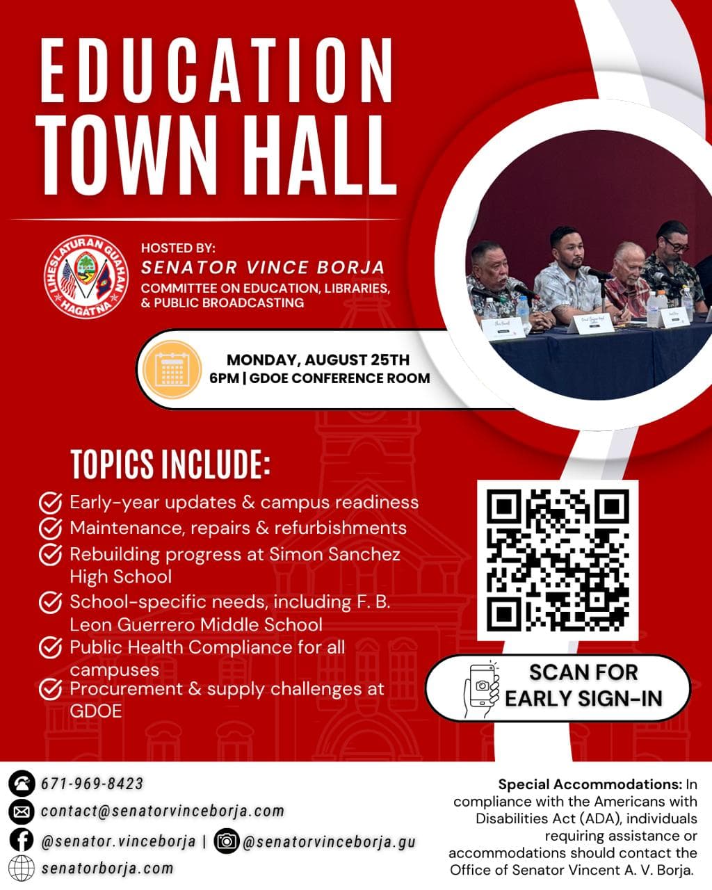 Borja to host town hall on education priorities