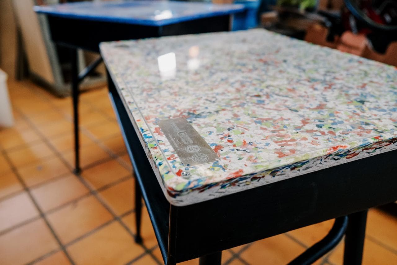 Makerspace campaign turns recycled plastic into school desks