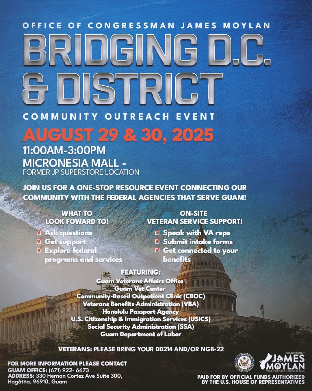 Moylan's office to host 'Bridging D.C. & District' outreach