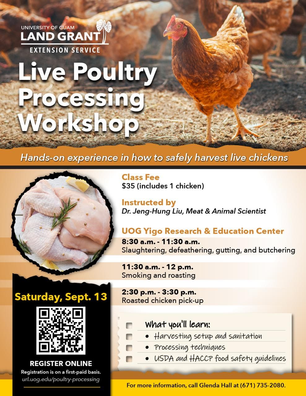 UOG to host hands-on poultry processing workshop