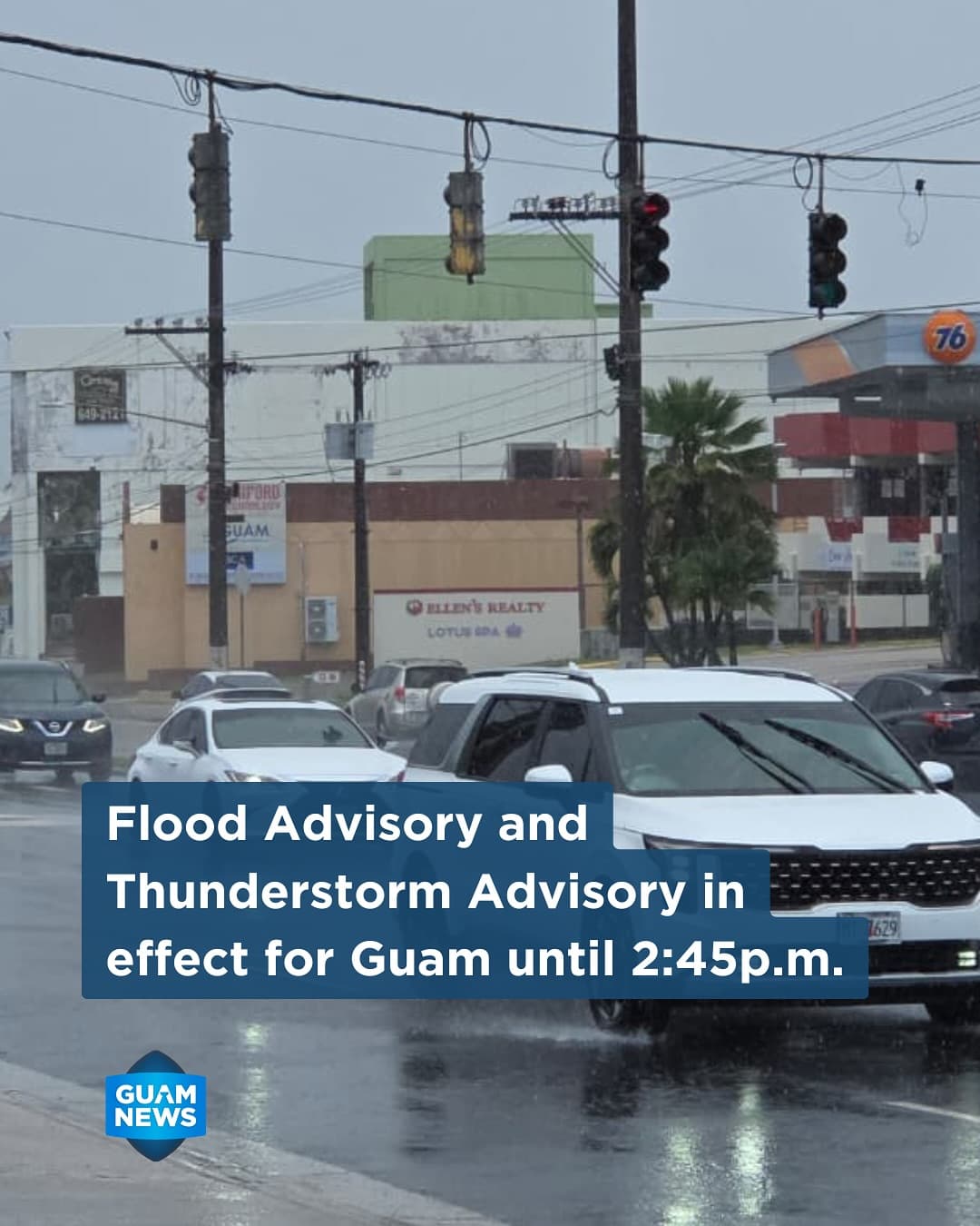 Flood and thunderstorm advisories issued for Guam