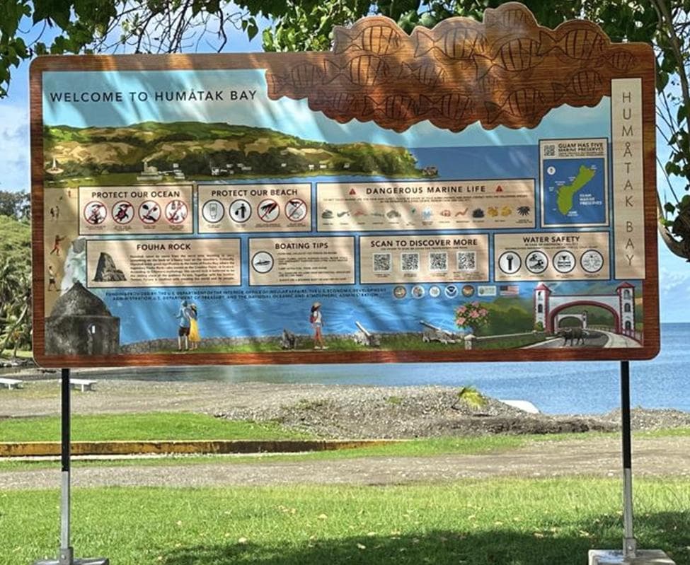 Tenth coastal marker installed at Humatak Bay