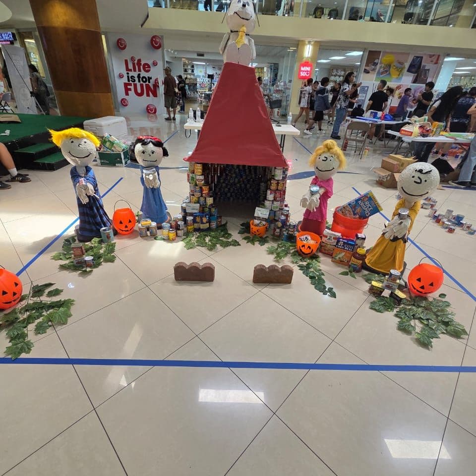 Canstruction teams build sculptures from canned goods