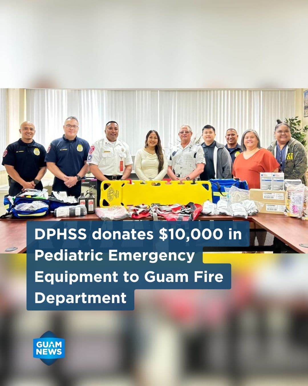 Public Health donates $10K in pediatric equipment to Fire Department