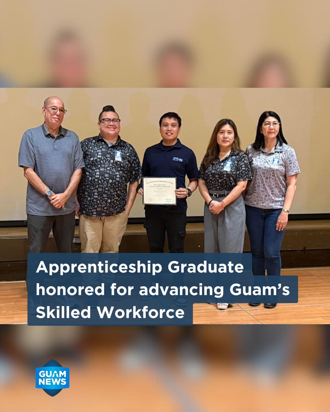 Labor and contractors association honor apprenticeship graduate