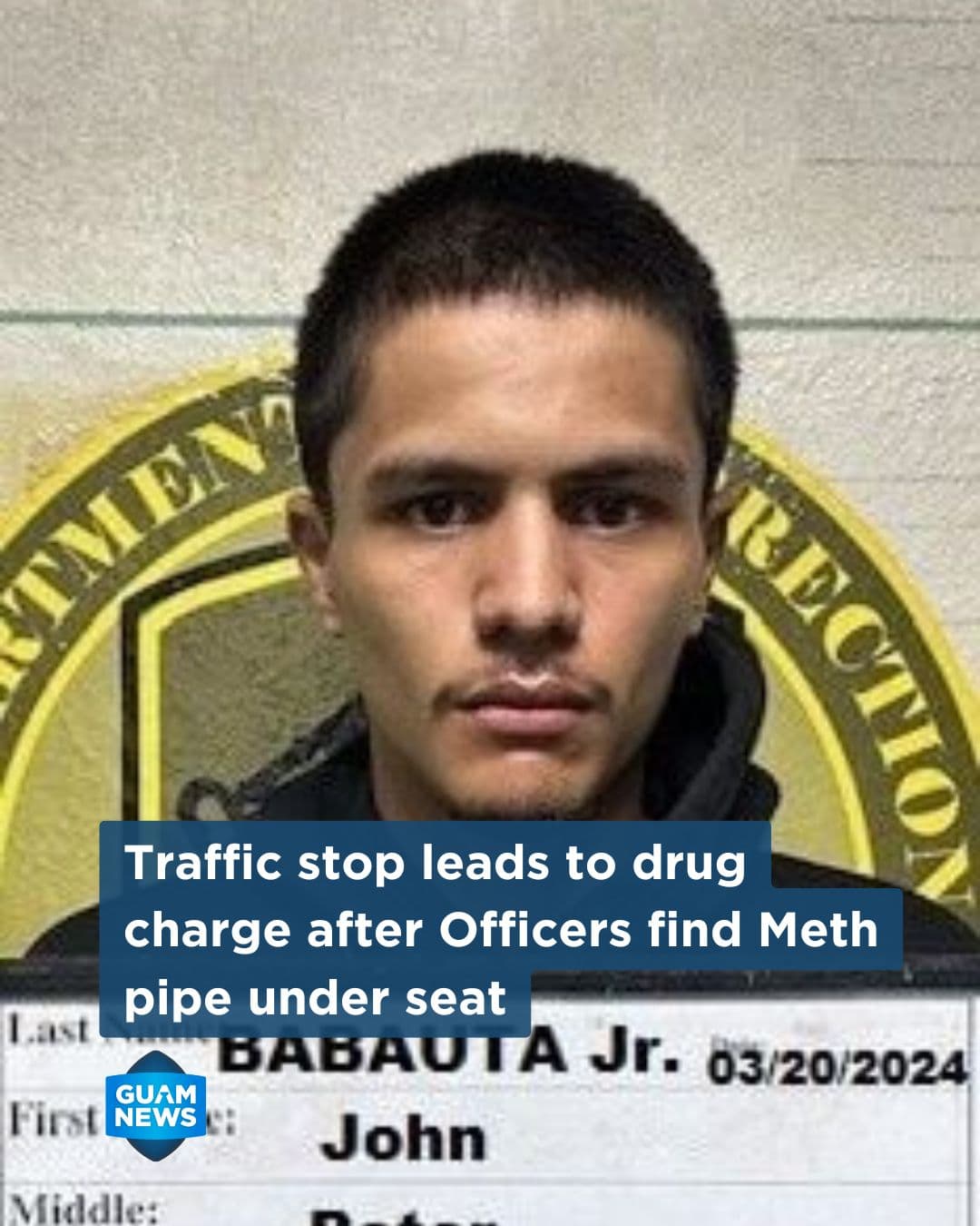 Warrant arrest in Barrigada turns up meth pipe, police say
