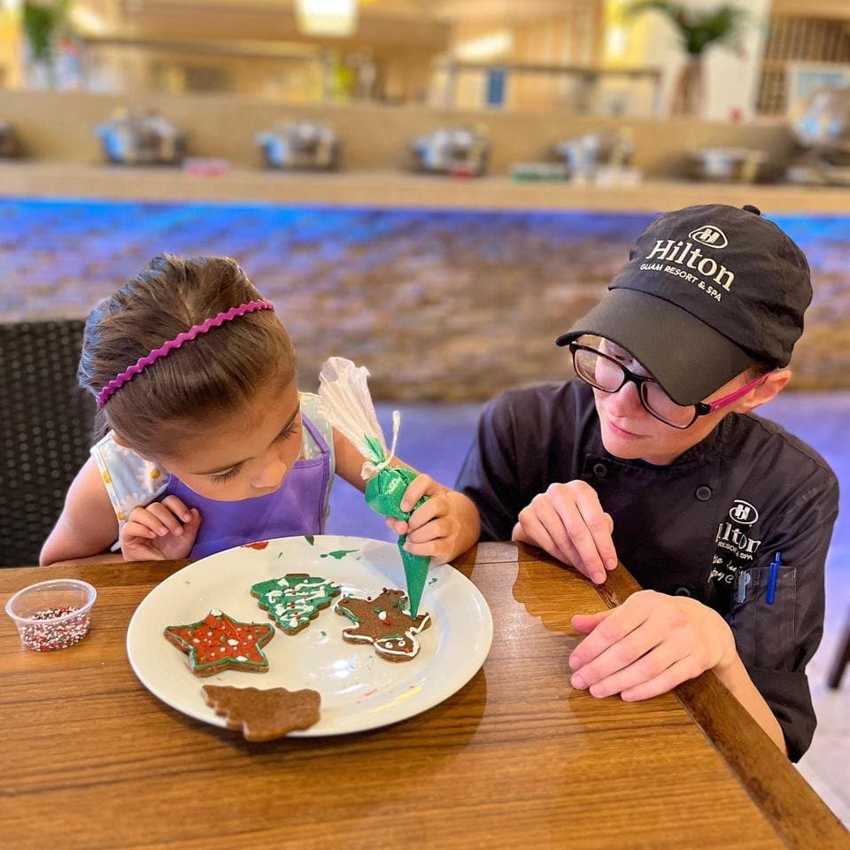 Hilton's Gingerbread Express pulls into Christmas Island
