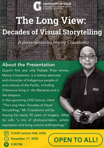 Pulitzer winner Manny Crisostomo to share 'The Long View'