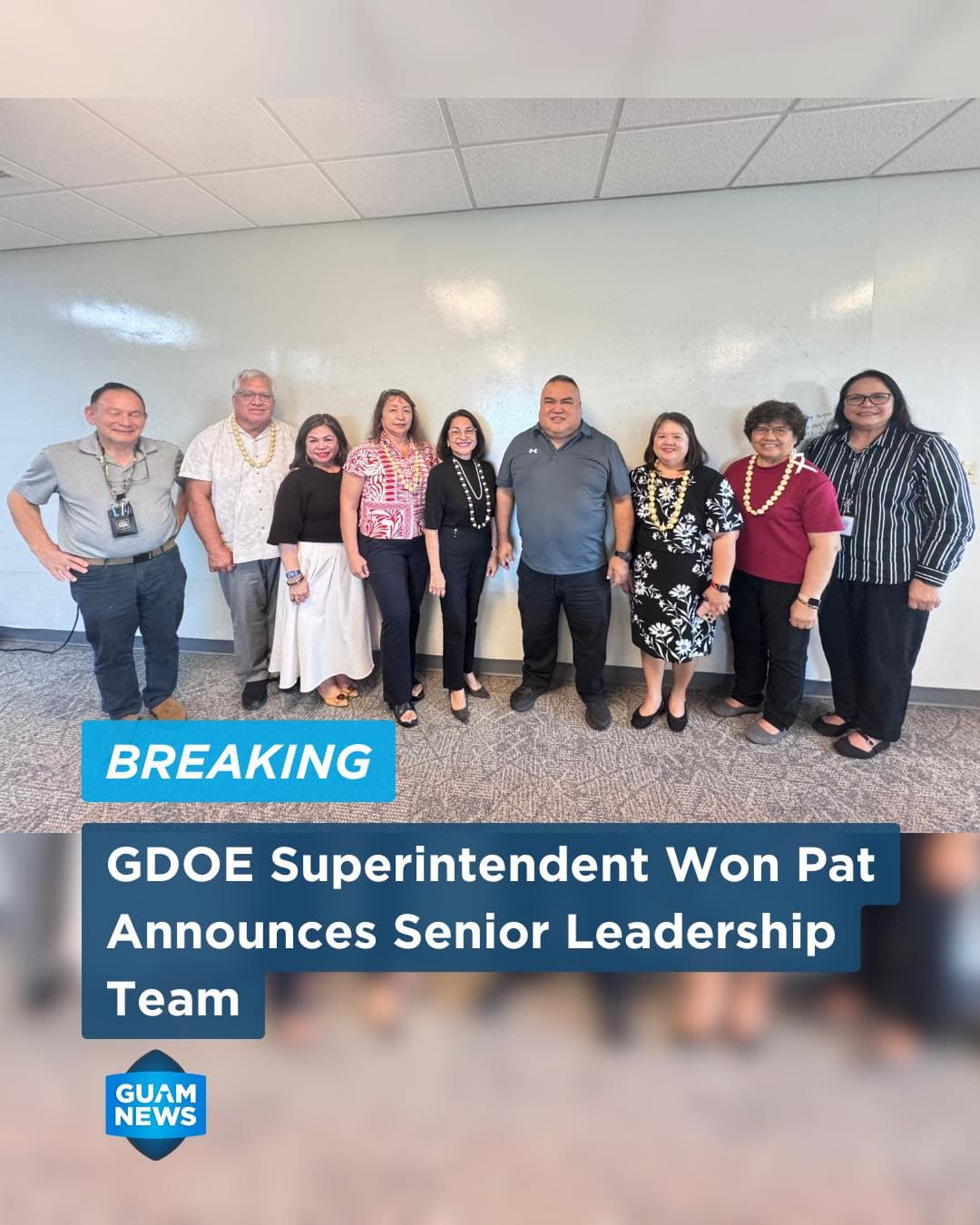 Won Pat unveils senior team to restore trust in GDOE
