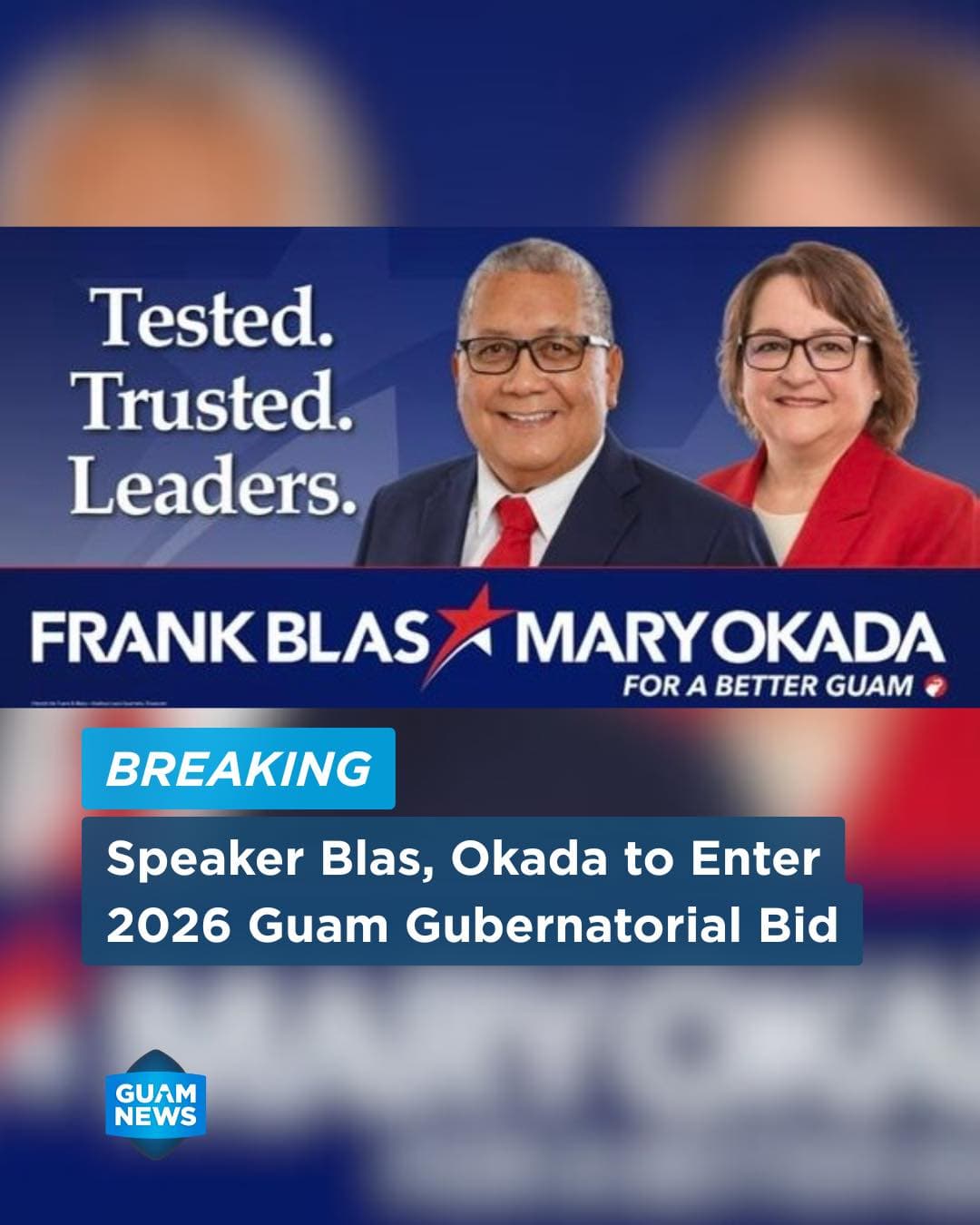Blas and Okada launch Republican bid for Adelup
