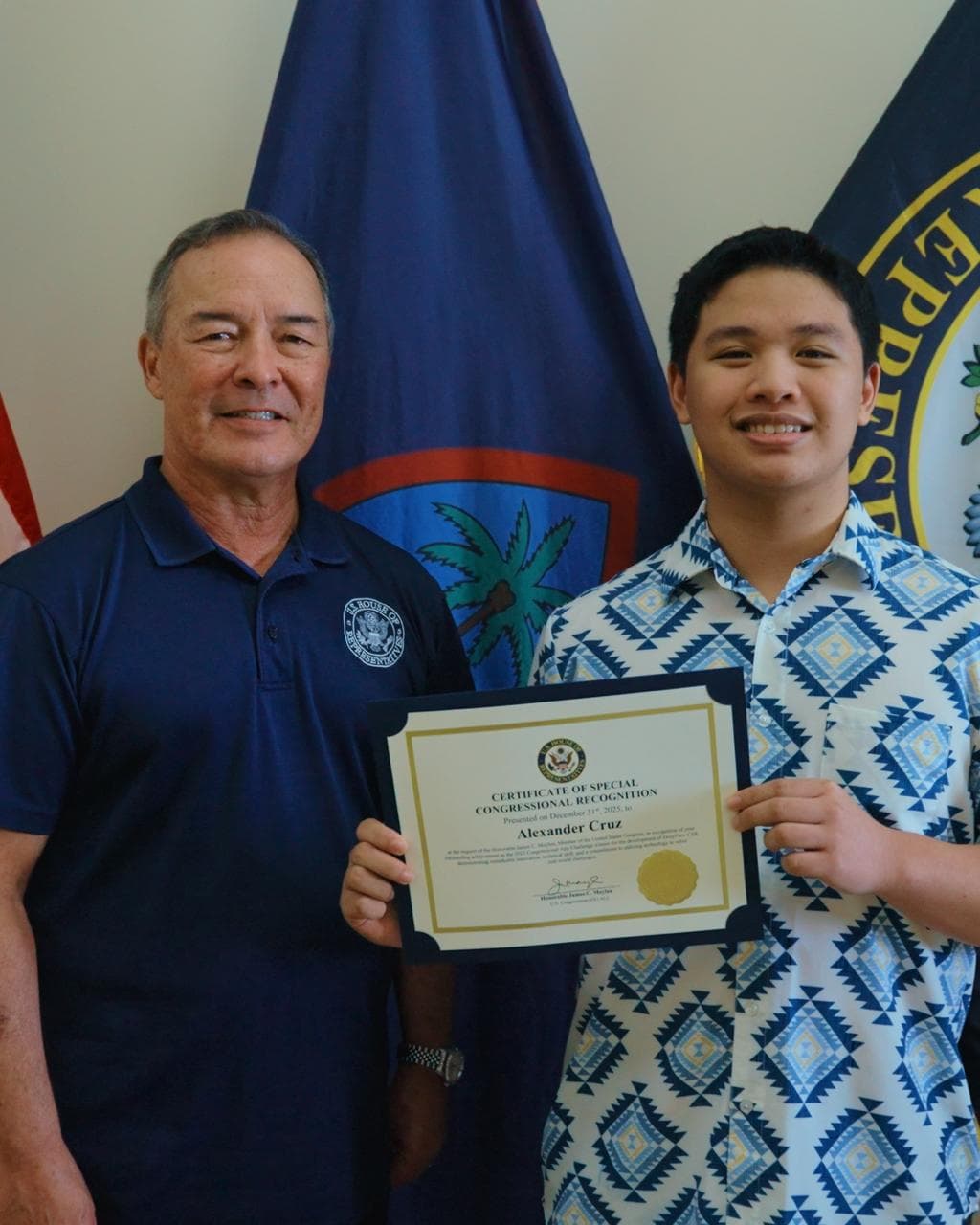 Guam students take top honors in Congressional App Challenge