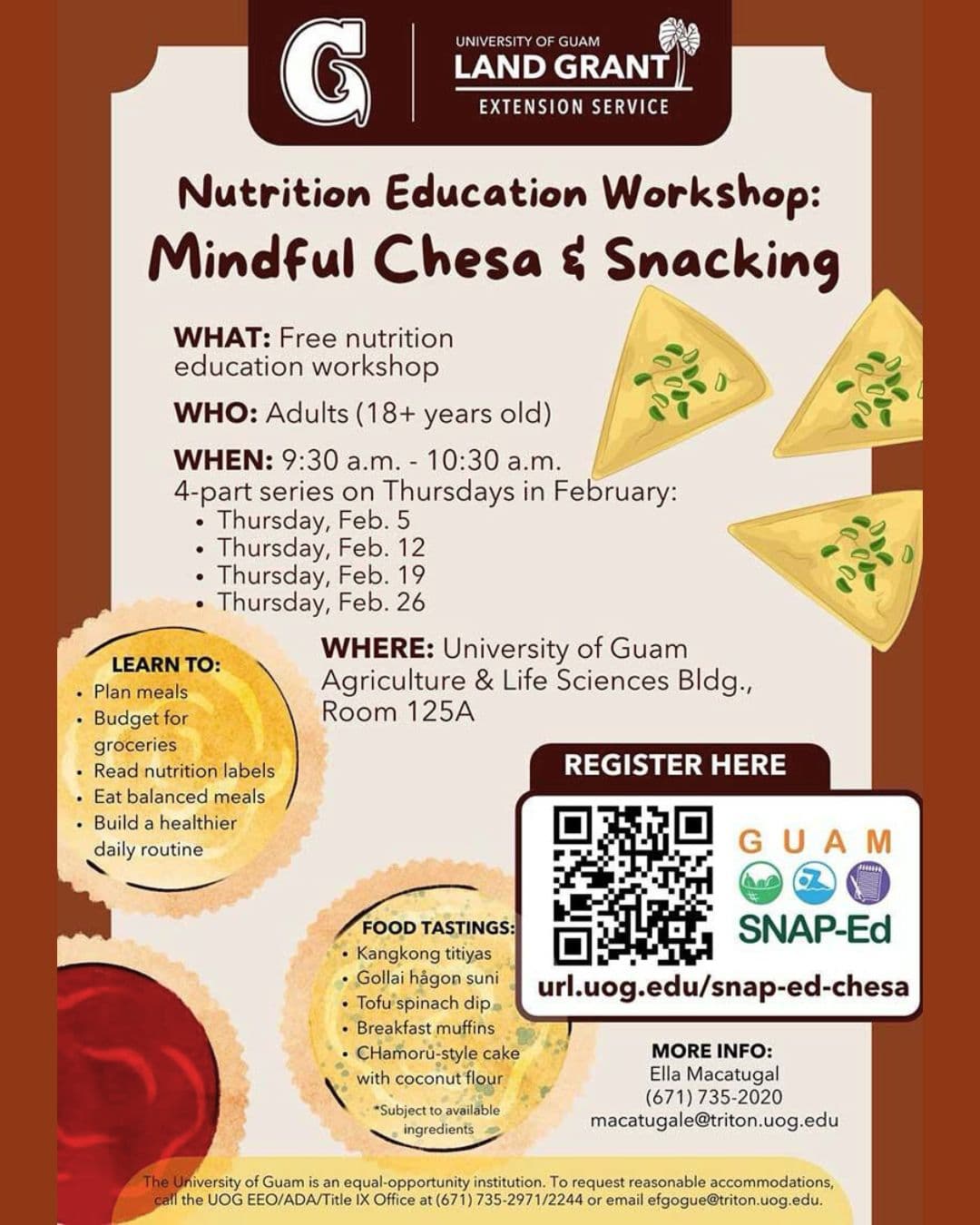 UOG SNAP-Ed program offers free nutrition education