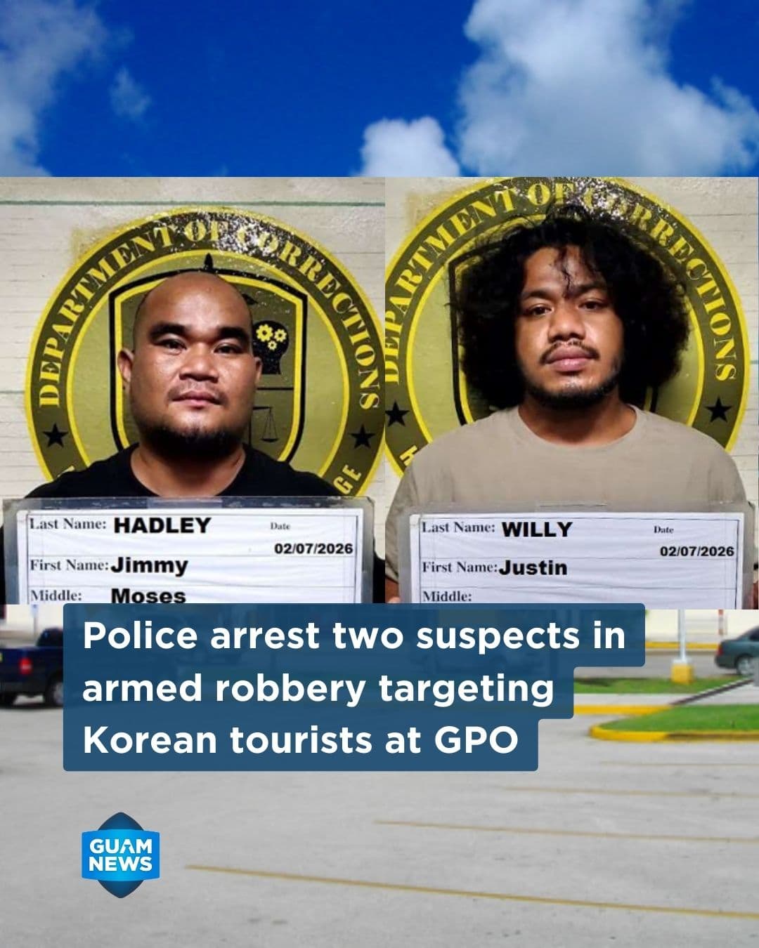 Two Barrigada men arrested in tourist robbery