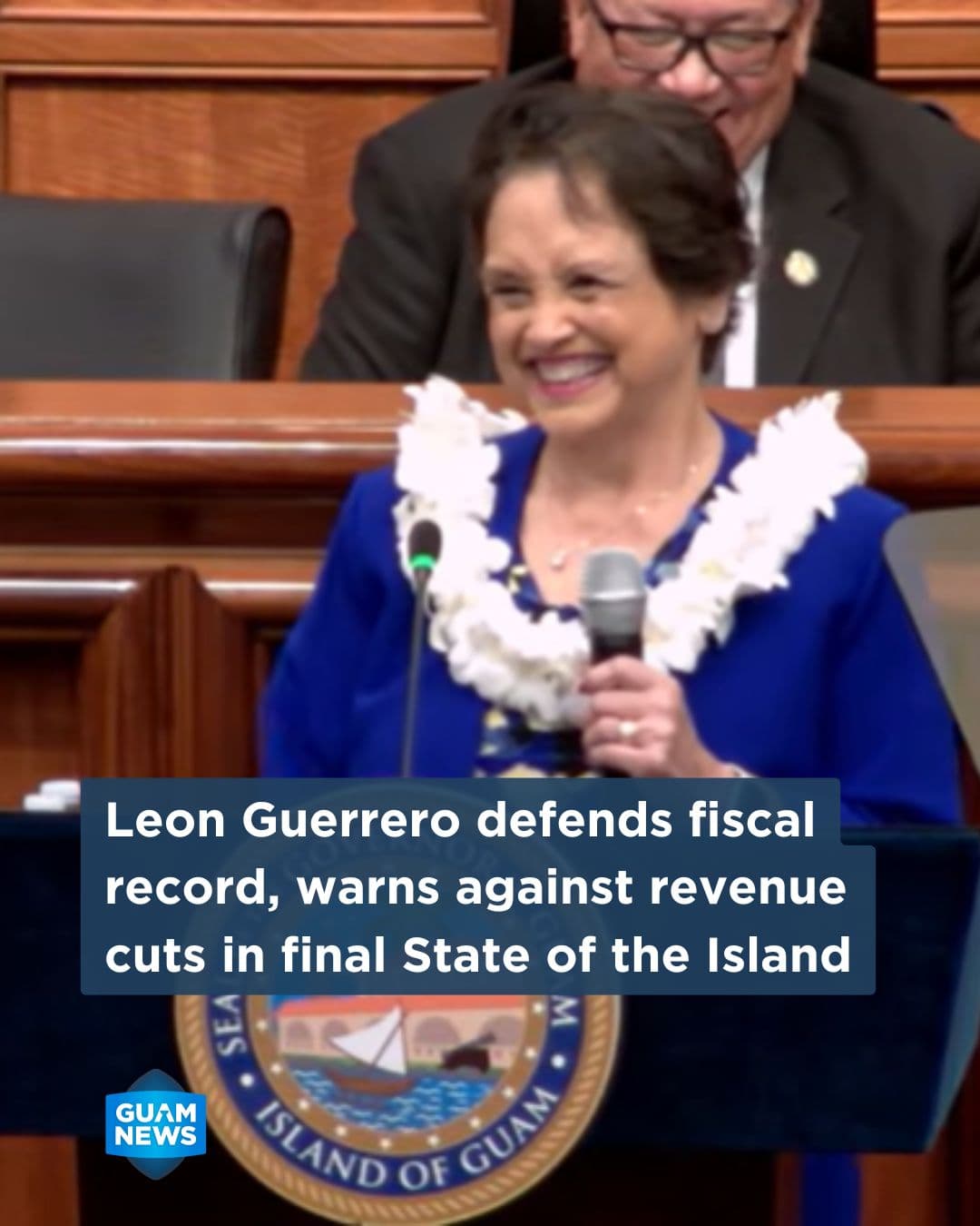 Governor defends fiscal record in final State of the Island