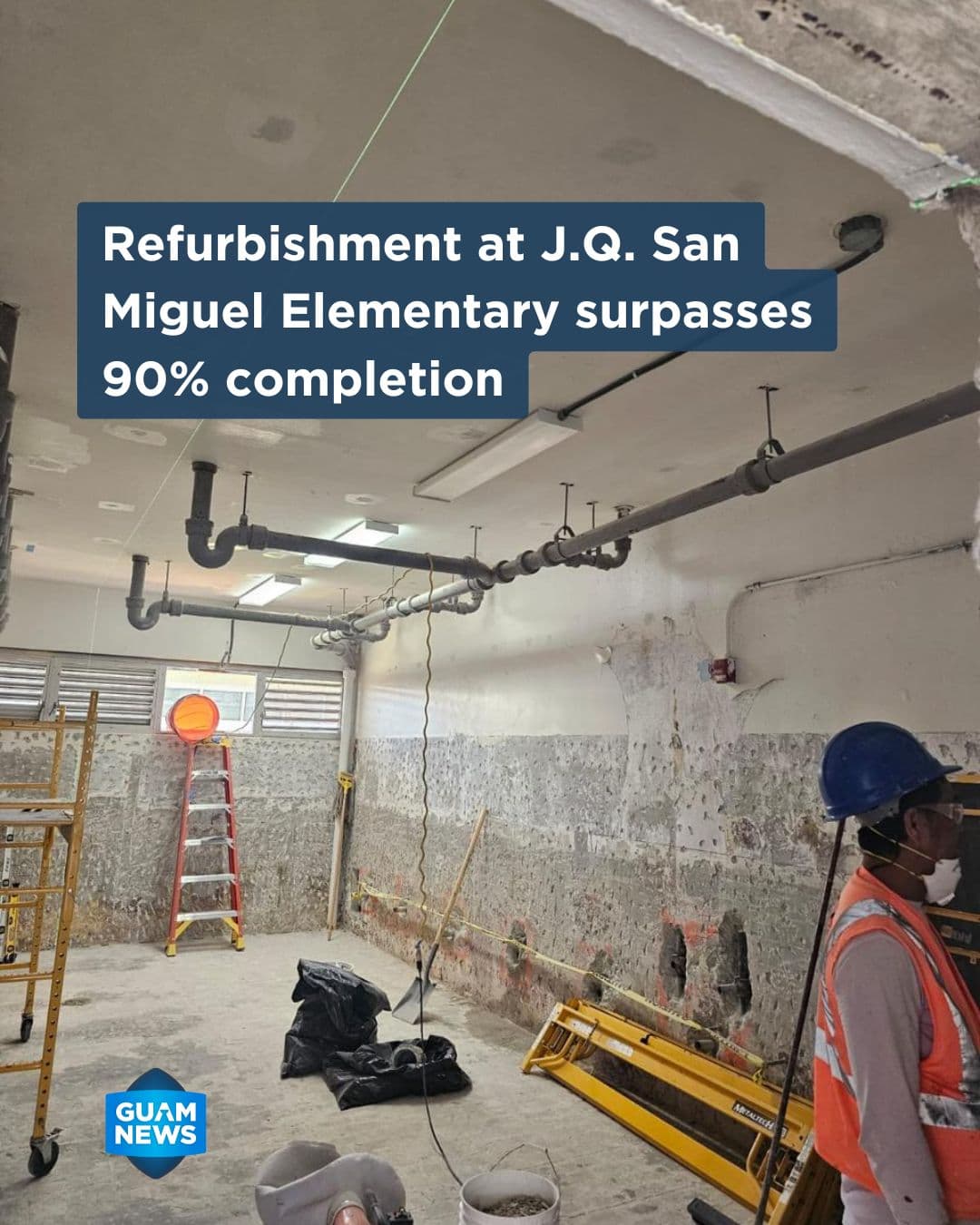 J.Q. San Miguel Elementary refurbishment more than 90% complete