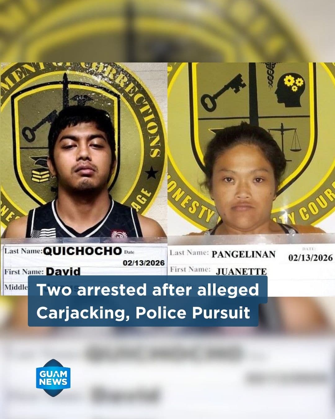 Two arrested after carjacking and pursuit ends in crash