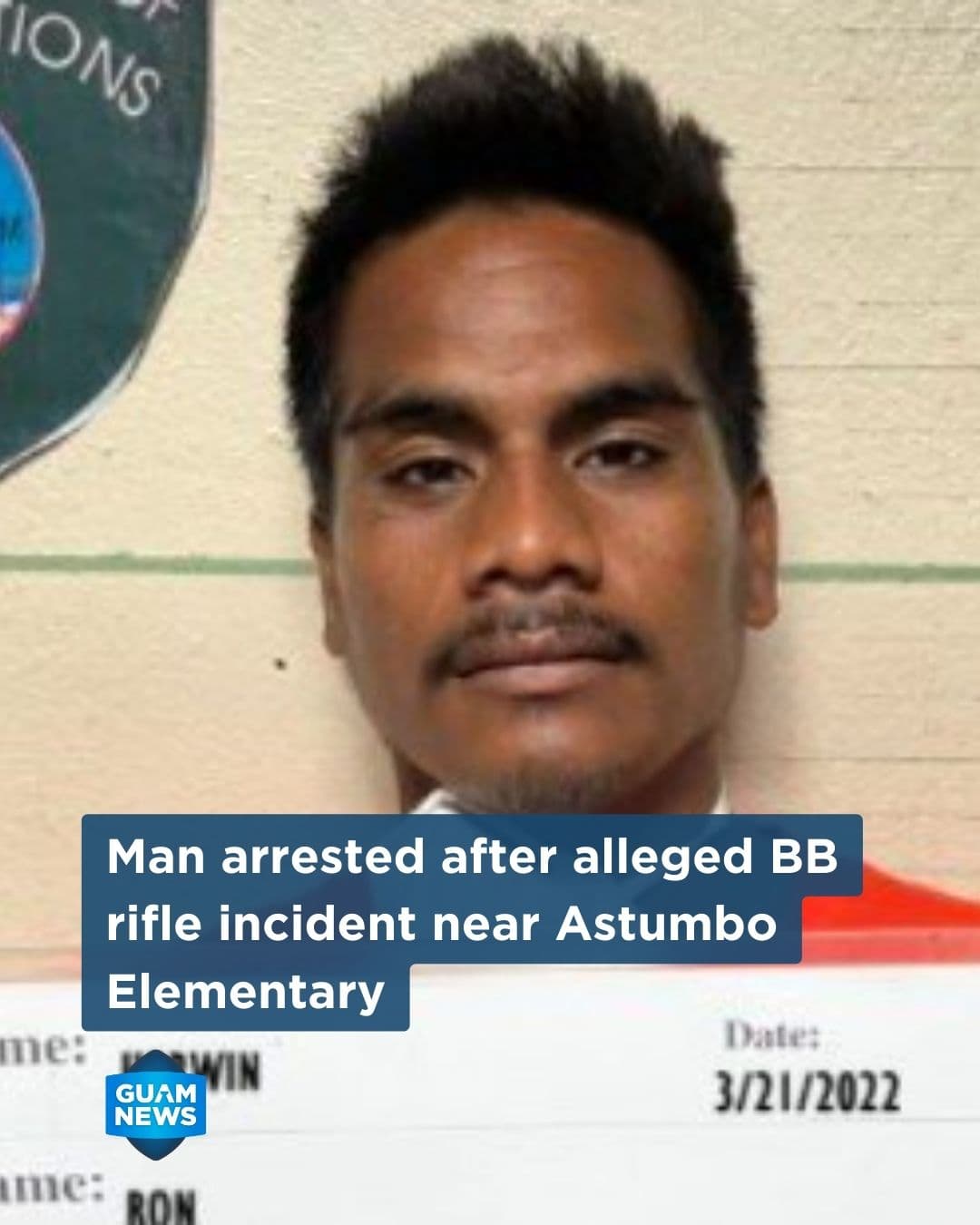 Man arrested after pointing apparent rifle at family's vehicle