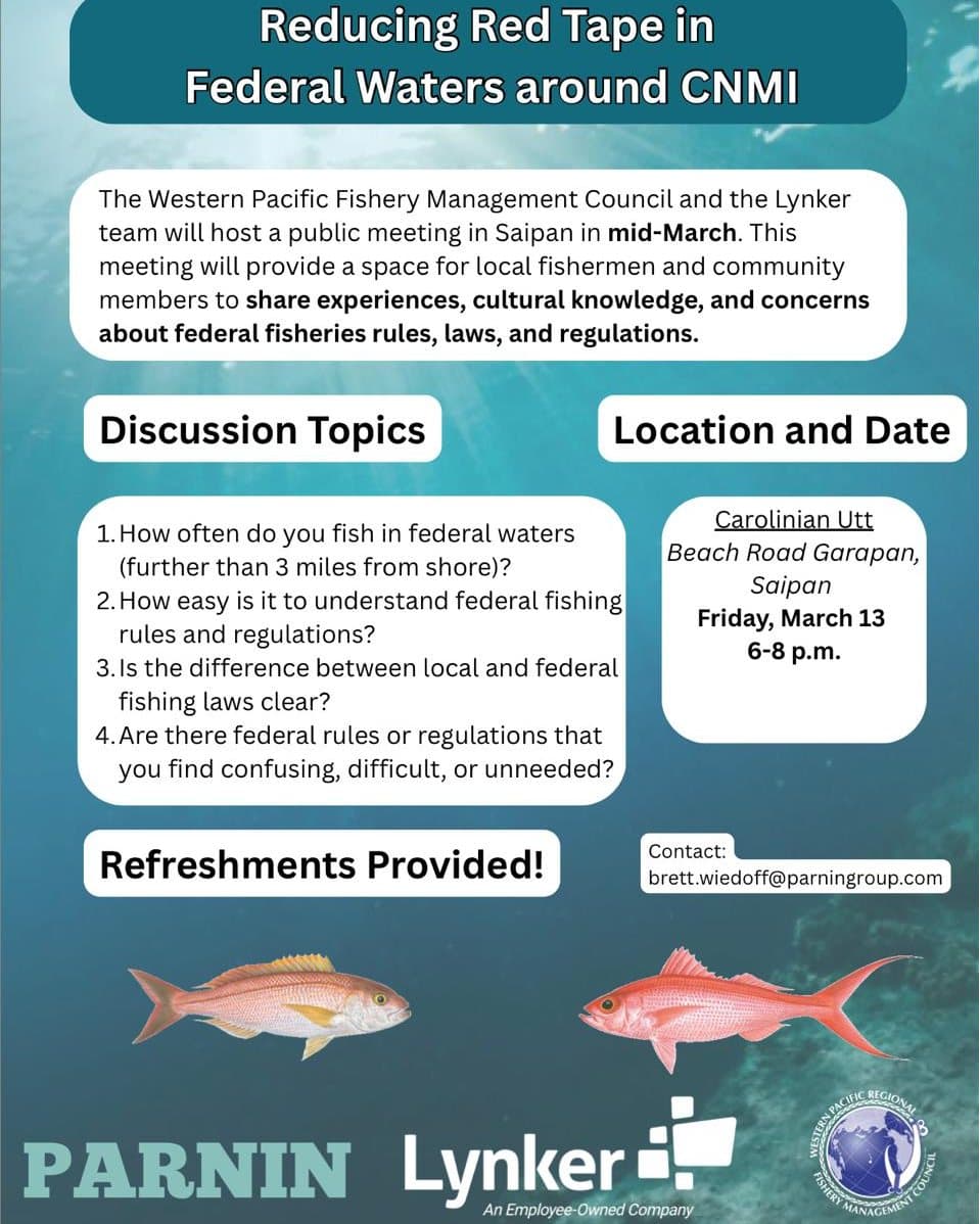 Marianas fishers to weigh in on federal fishing rules