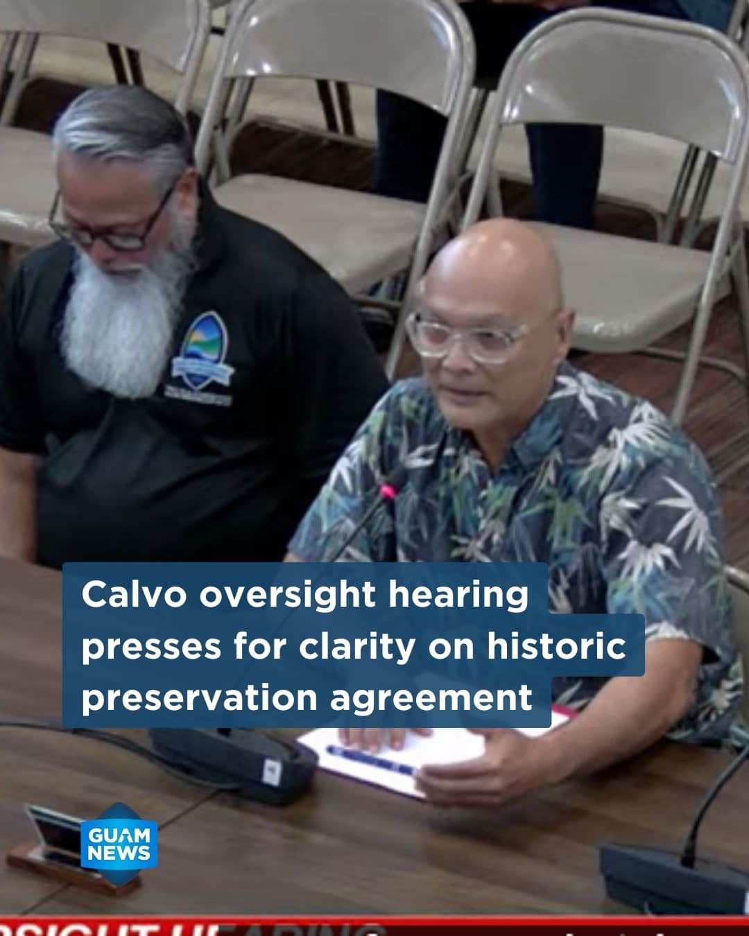 Calvo convenes hearing on historic preservation agreement
