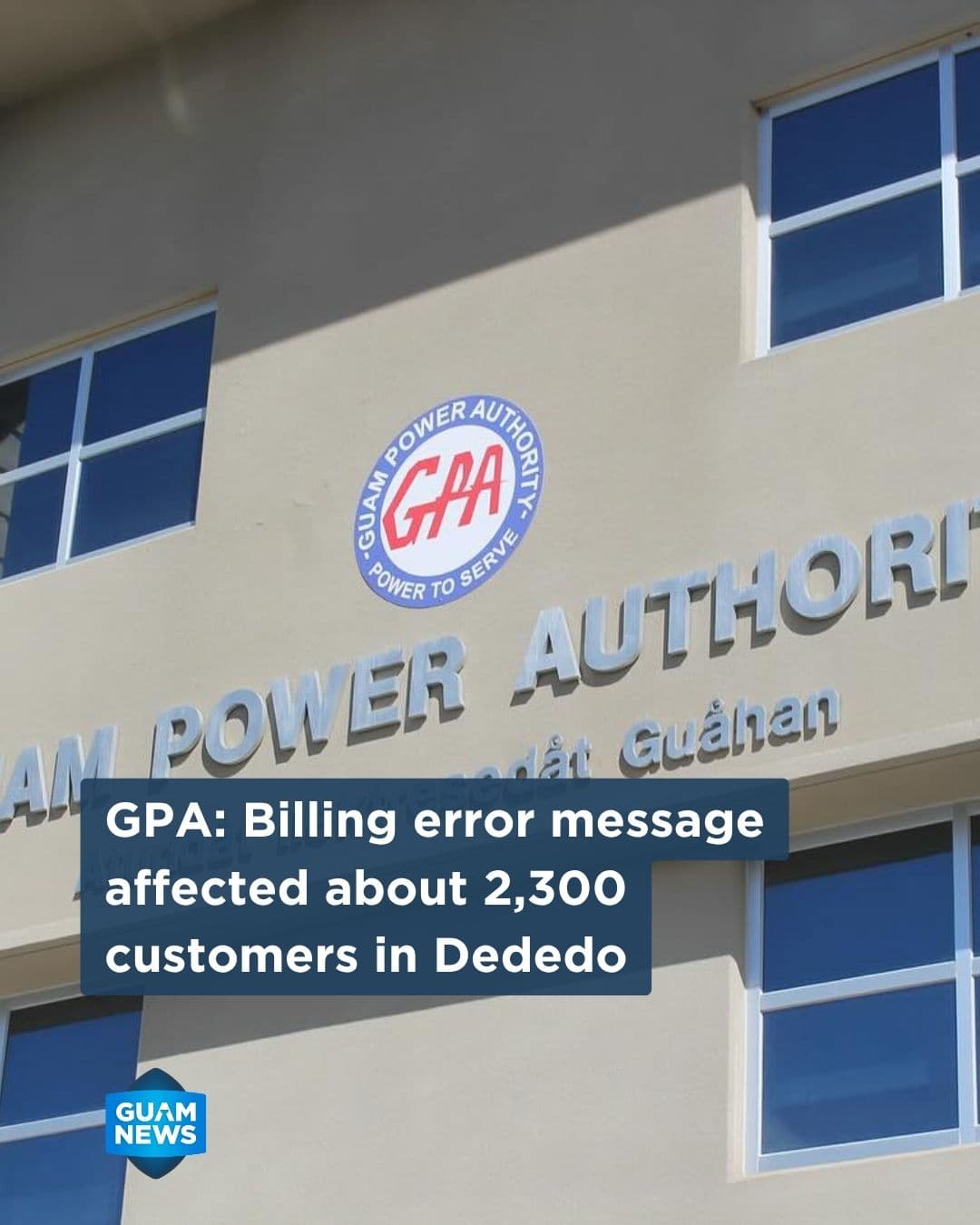 GPA reports billing error on power credit message