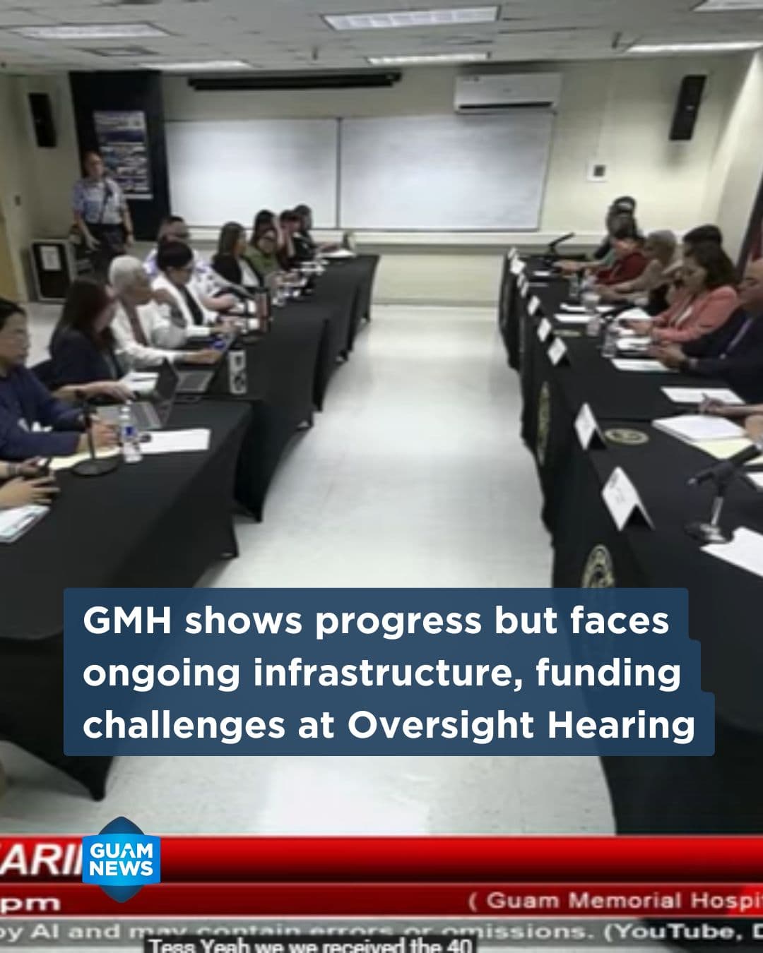 Lawmakers note improvements at Guam Memorial Hospital