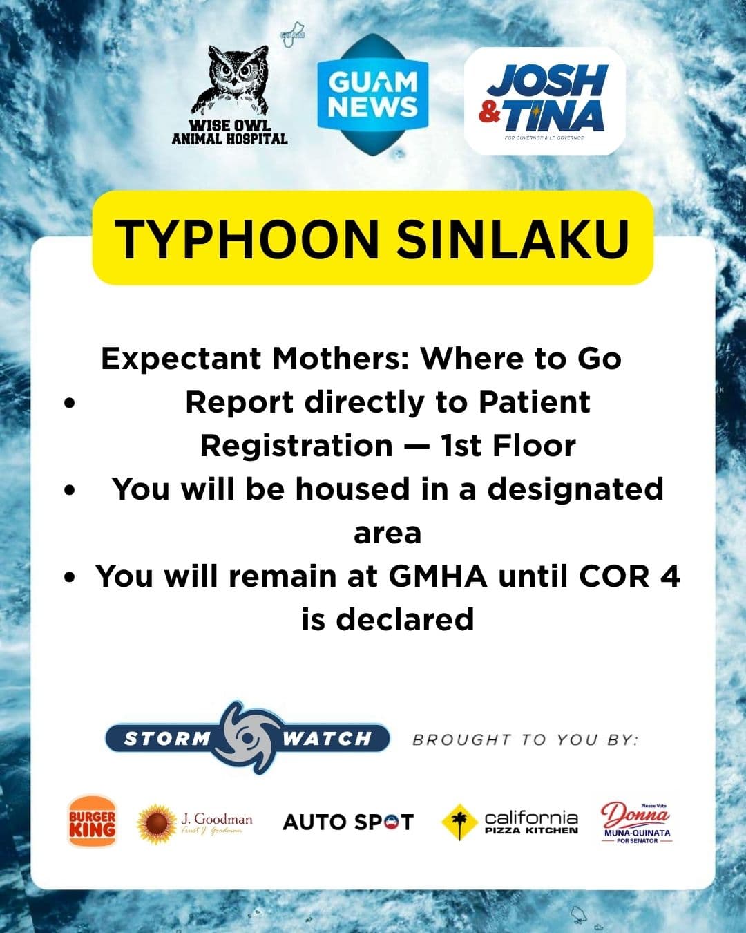 GMH suspends some services ahead of Sinlaku