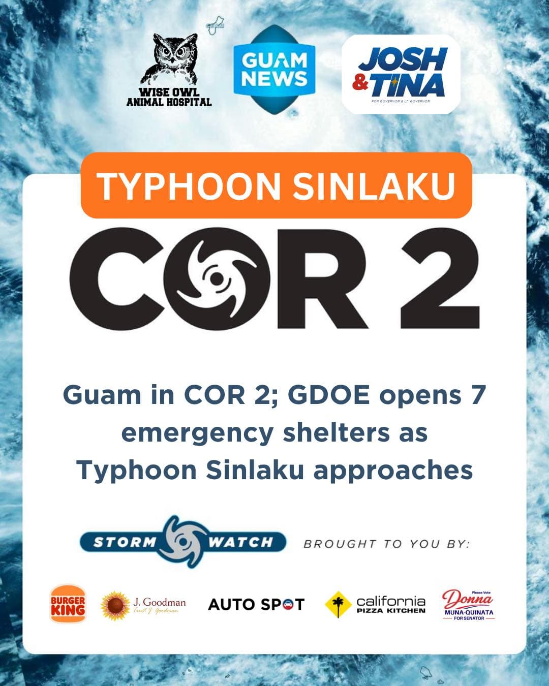 GDOE opens emergency shelters as Guam enters COR 2