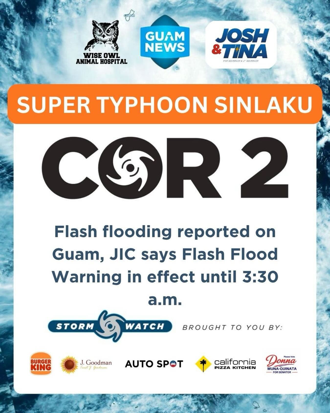Flash flooding reported along Cross Island Road