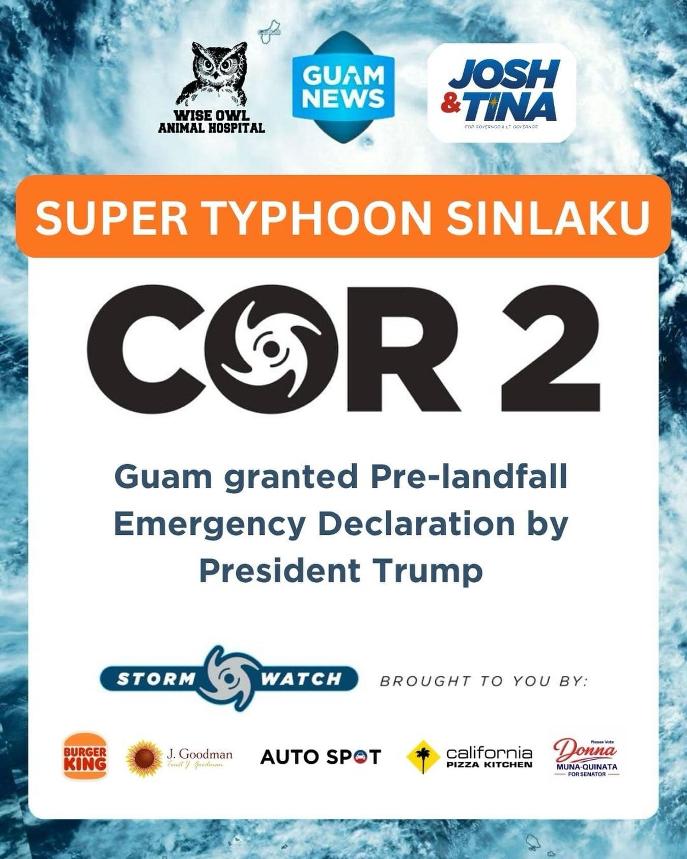 President approves emergency declaration for Guam