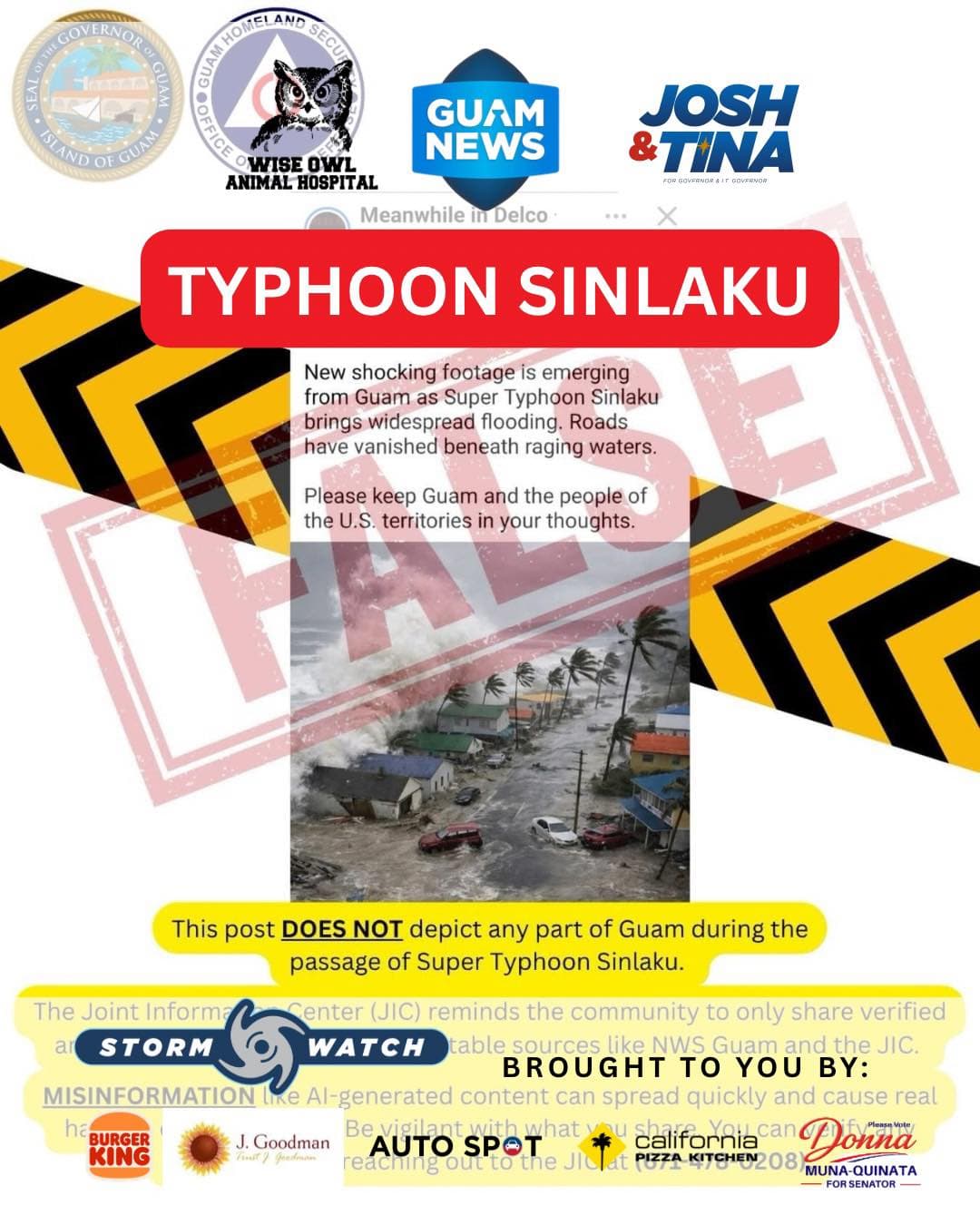 Officials debunk false flooding images circulating online