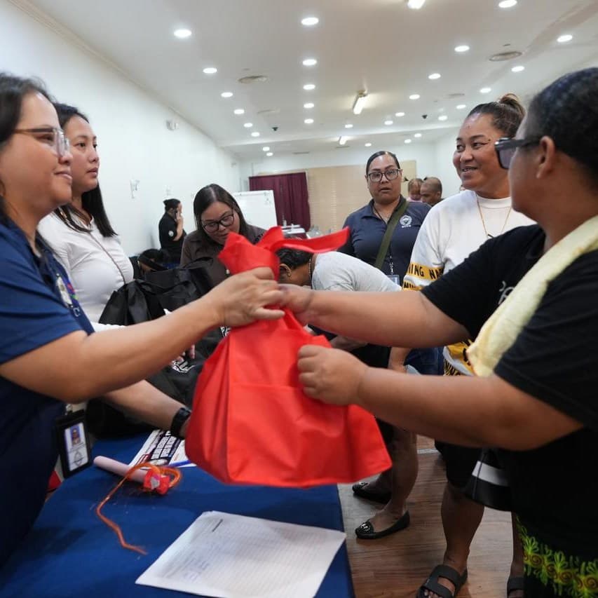 Public Health distributes food to 3,025 families after Sinlaku