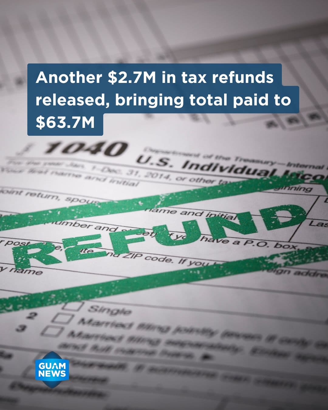 Another $2.7M in income tax refunds disbursed