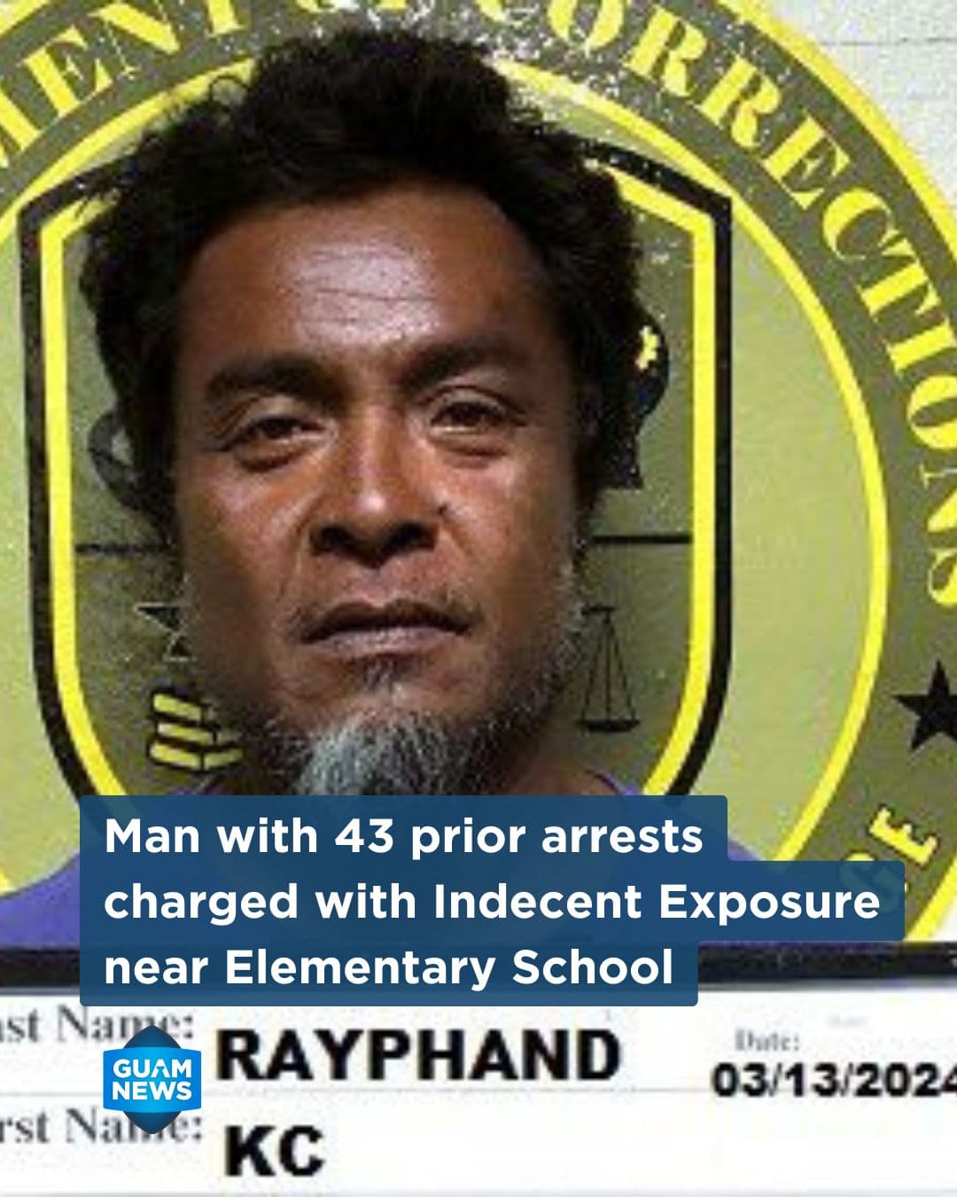 Man with extensive record charged with indecent exposure