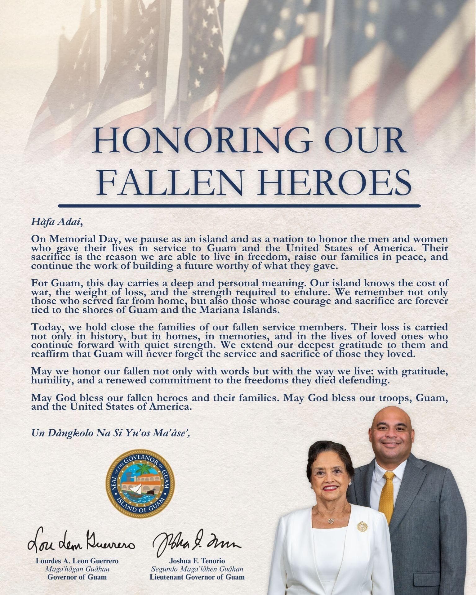 Governor calls on residents to honor fallen this Memorial Day
