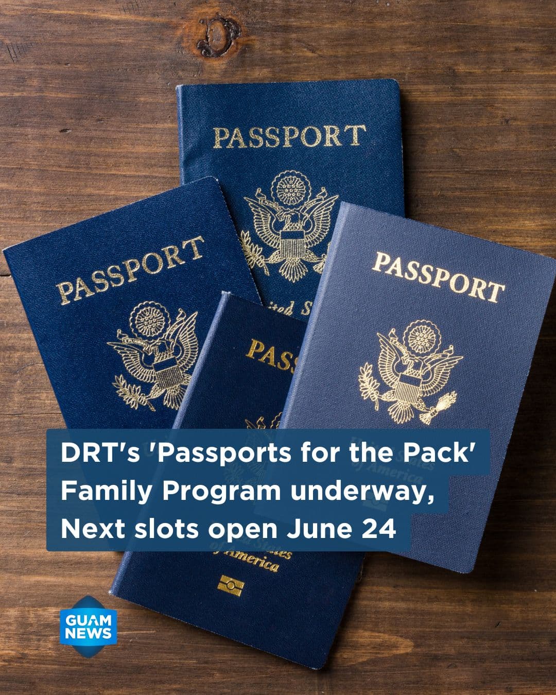 Rev and Tax reserves Wednesdays for family passport service
