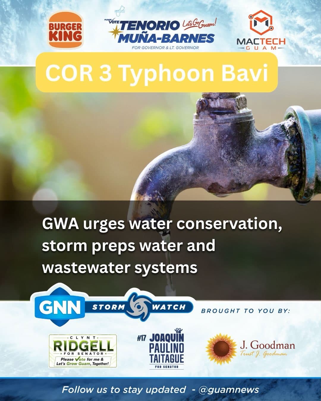 Waterworks completes storm mitigation ahead of Bavi