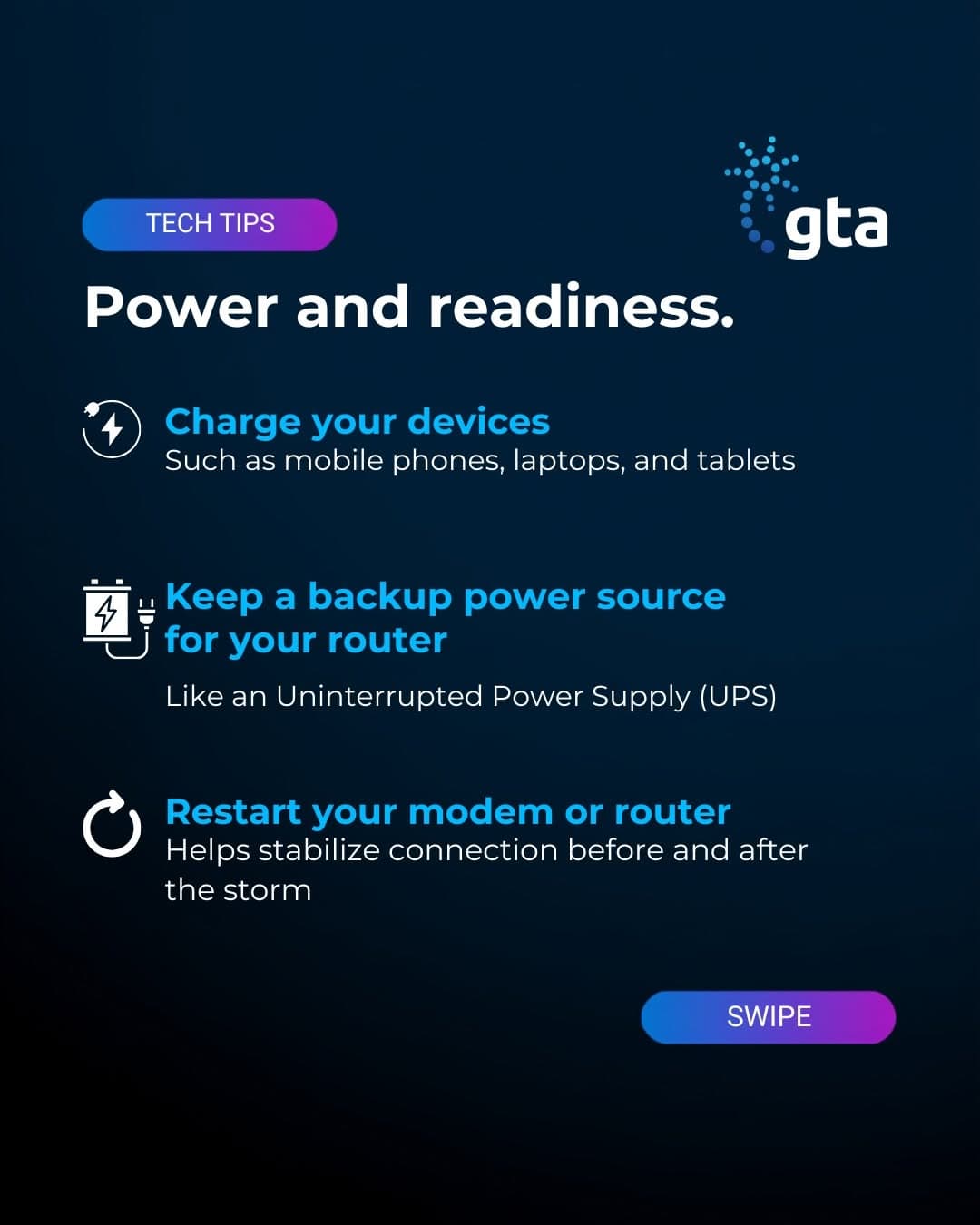 GTA shares tips to ready devices for Typhoon Bavi