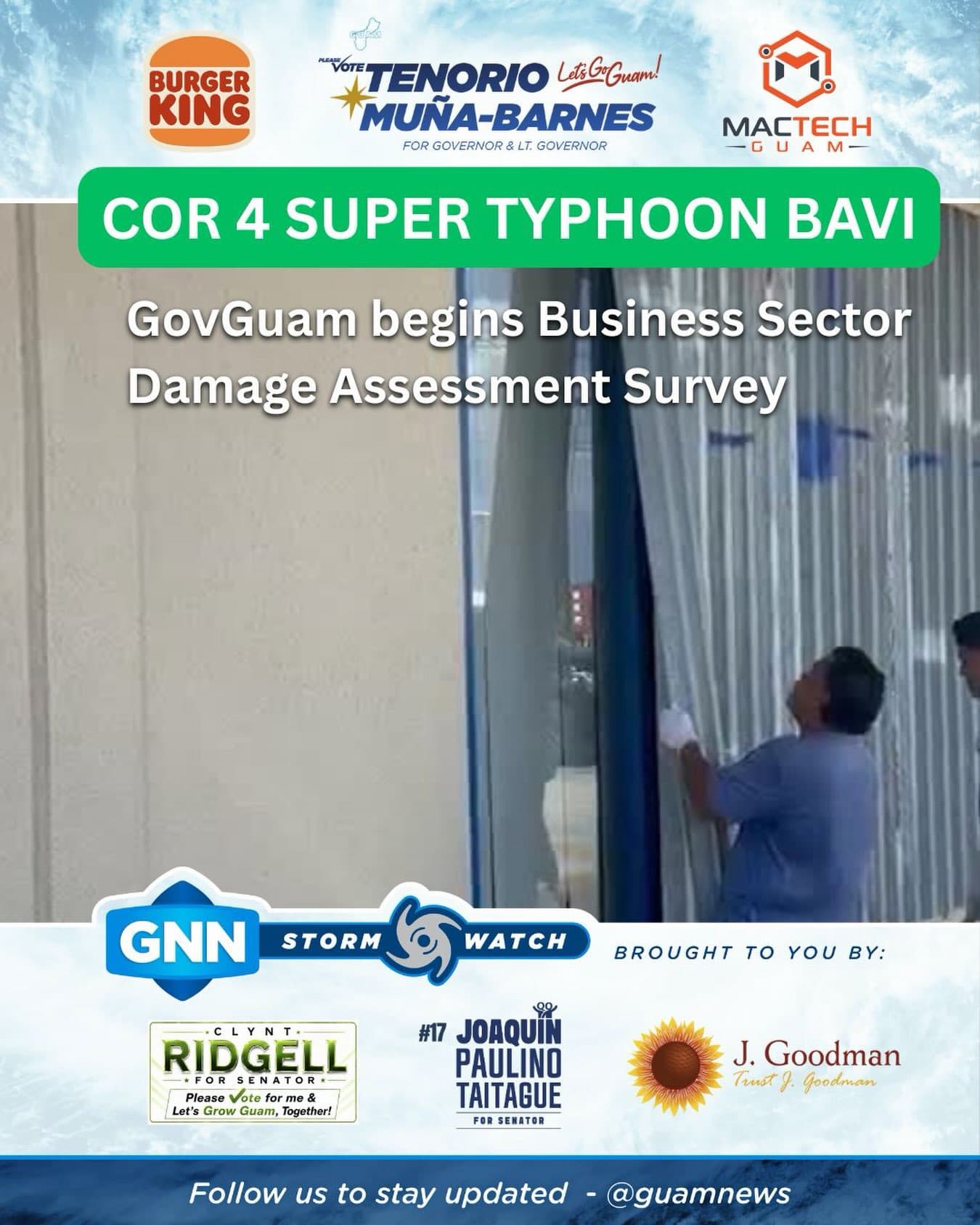 Government to survey businesses on typhoon damage