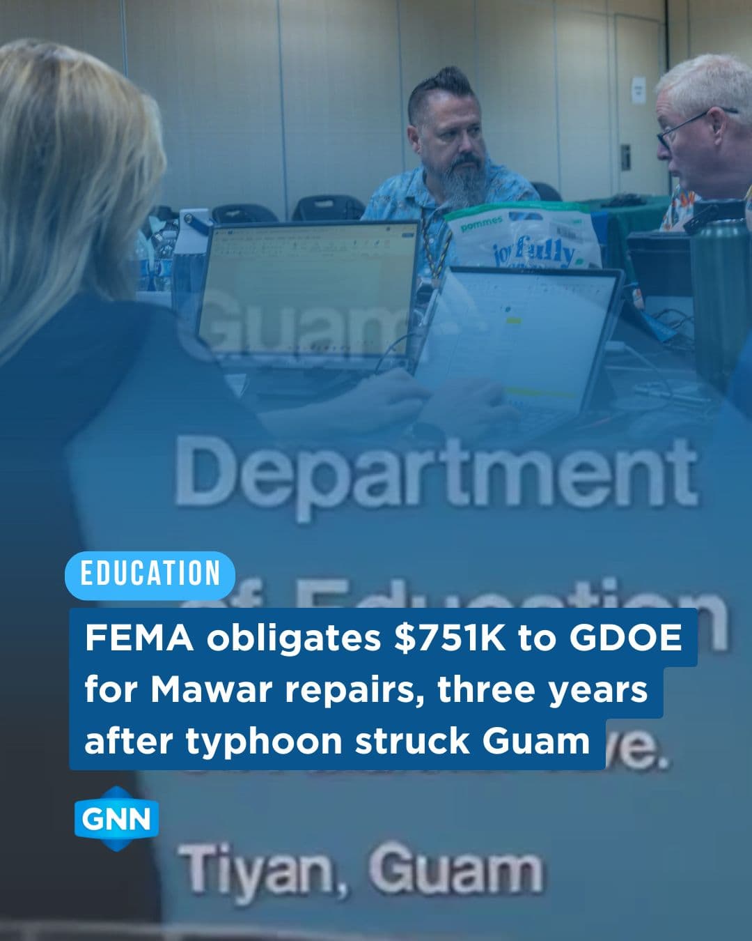 FEMA obligates $751K to GDOE for Mawar repairs