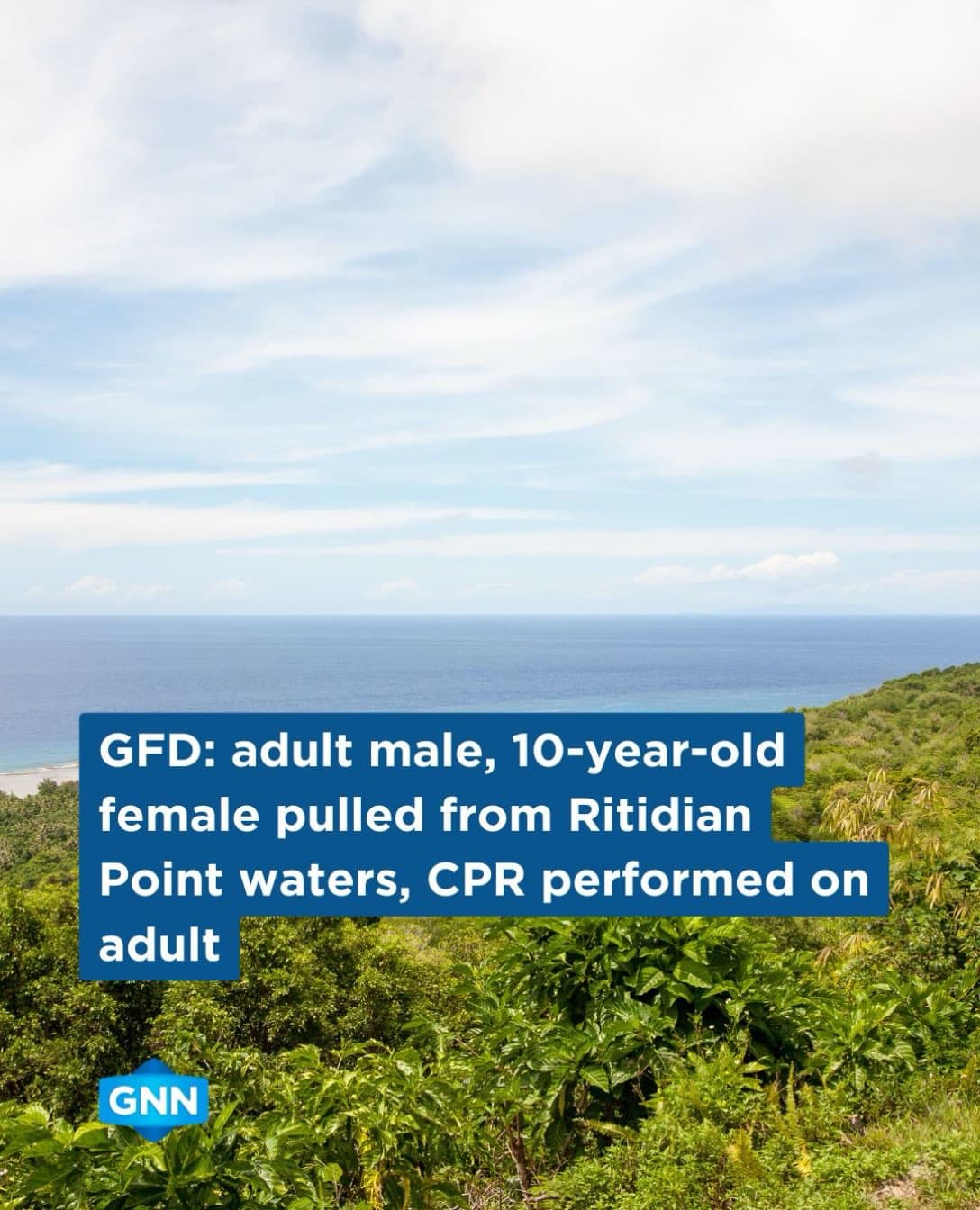 Bystanders pull man and child from waters at Ritidian